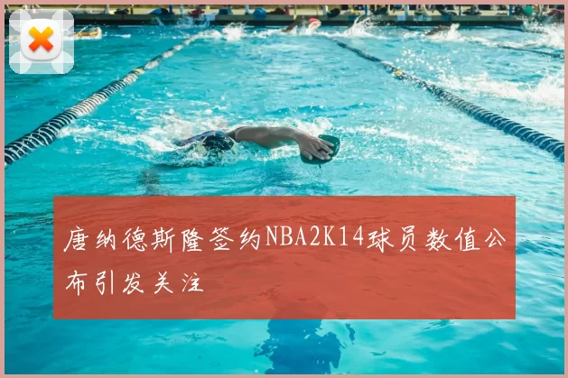 唐纳德斯隆签约NBA2K14球员数值公布引发关注