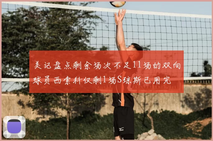 美记盘点剩余场次不足11场的双向球员西索科仅剩1场S琼斯已用完